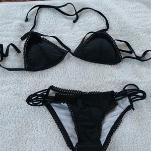 Black bikini size medium new without tags